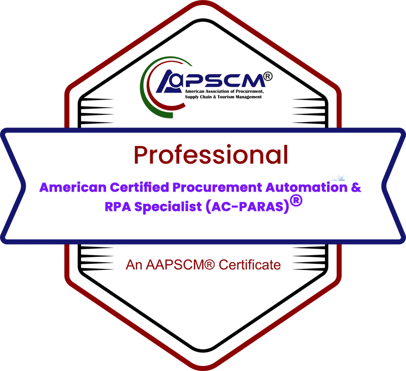 American Certified Procurement Automation & RPA Professional(AC-PARP)® badge