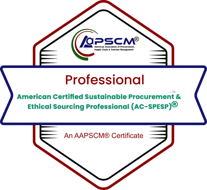 Sustainable Green Procurement & Ethical Sourcing Professional (AC-SGPES)® badge