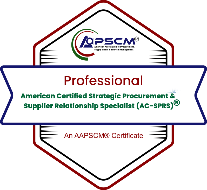 American Certified Strategic Procurement & Supplier Relationship Professional (AC-SPR)® badge