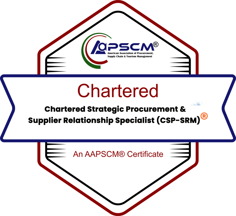Chartered Strategic Procurement & Supplier Relationship Manager(CSP-SRM)® badge